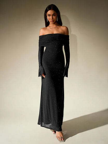 Ella Damenkleid Glänzend Elegant