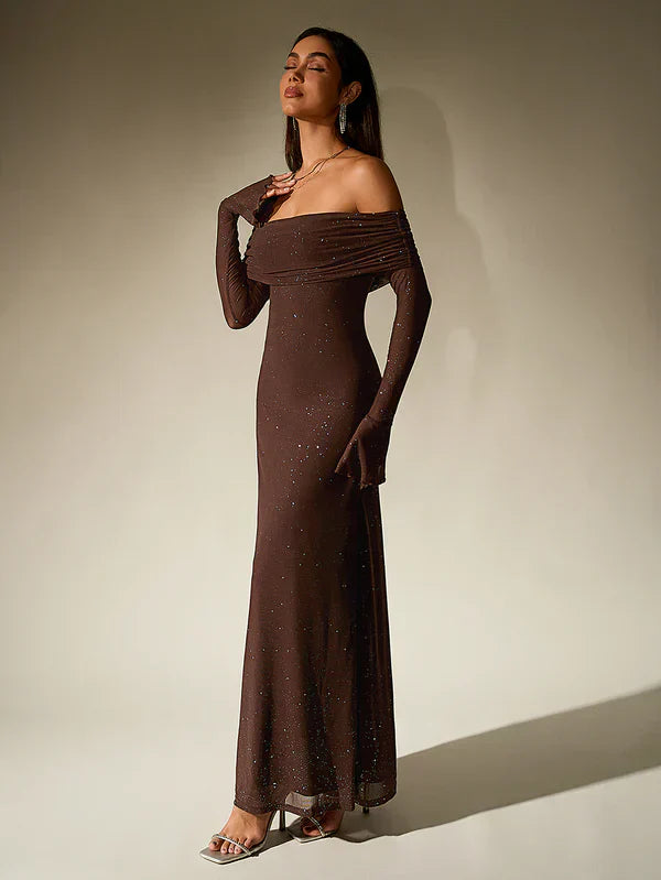 Ella Damenkleid Glänzend Elegant