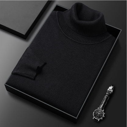Herren Rollkragenpullover Lässig Frühjahr