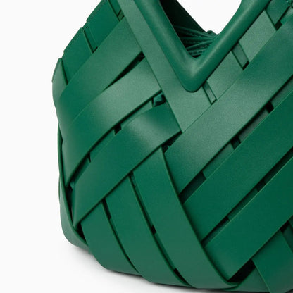 Geflochtene Damenhandtasche aus Rattan Natur