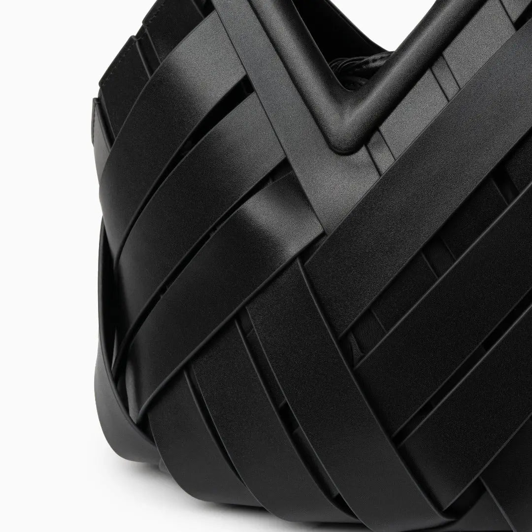 Geflochtene Damenhandtasche aus Rattan Natur