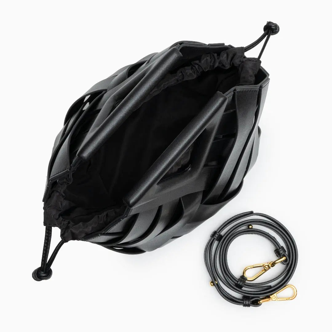 Geflochtene Damenhandtasche aus Rattan Natur