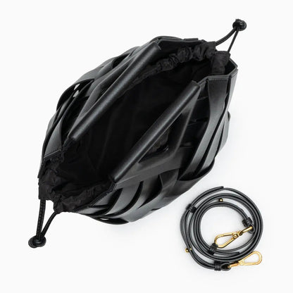 Geflochtene Damenhandtasche aus Rattan Natur