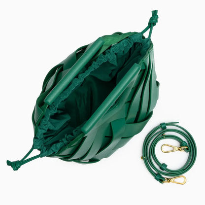 Geflochtene Damenhandtasche aus Rattan Natur