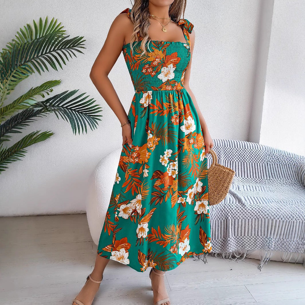 Damen Trägerkleid mit Blumenmuster von Elarova
