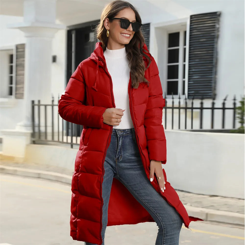 Damen Winterjacke Norvielle Pufferjacke Kapuze