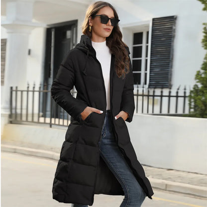 Damen Winterjacke Norvielle Pufferjacke Kapuze