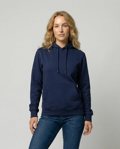 Damen Hoodie Kapuzenpullover Baumwolle Schwarz - Norvielle