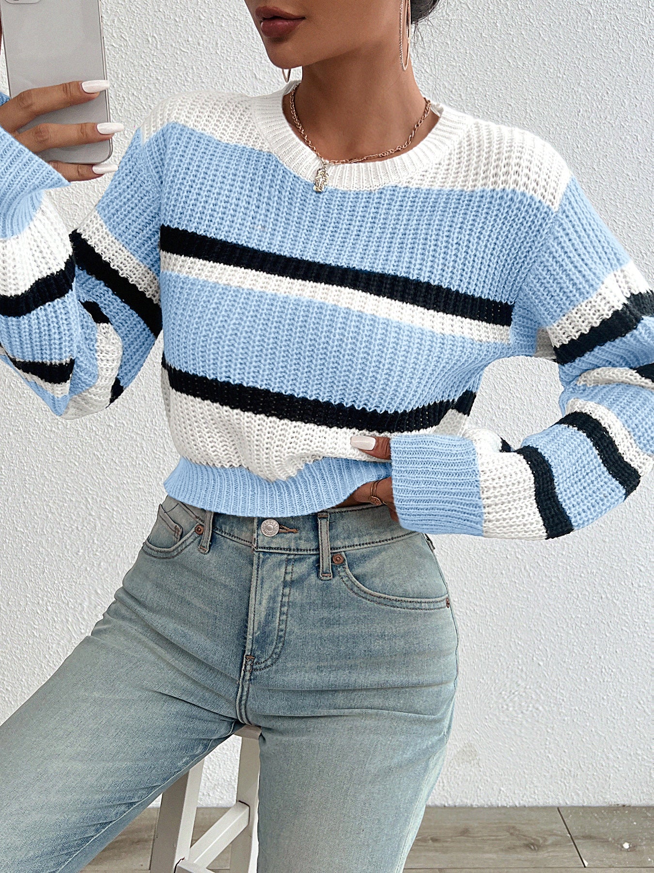 Norvielle Damen Langarm-Pullover
