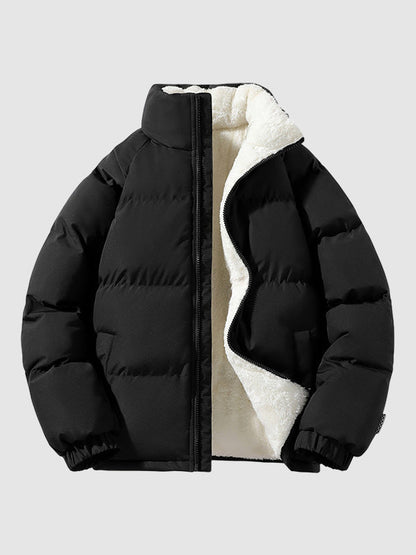Herren Winterjacke Gepolstert Mit Kapuze