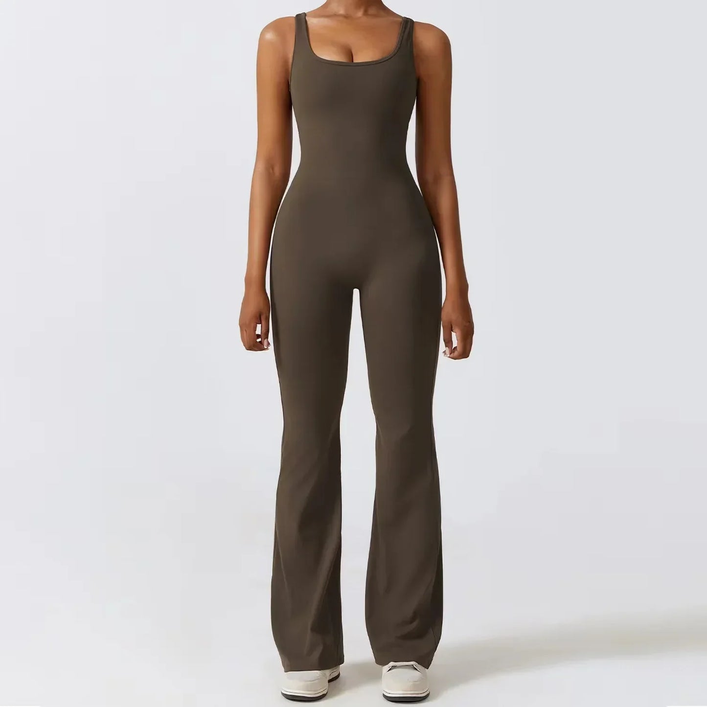 Damen Jumpsuit Racerback Dehnbar Elegant