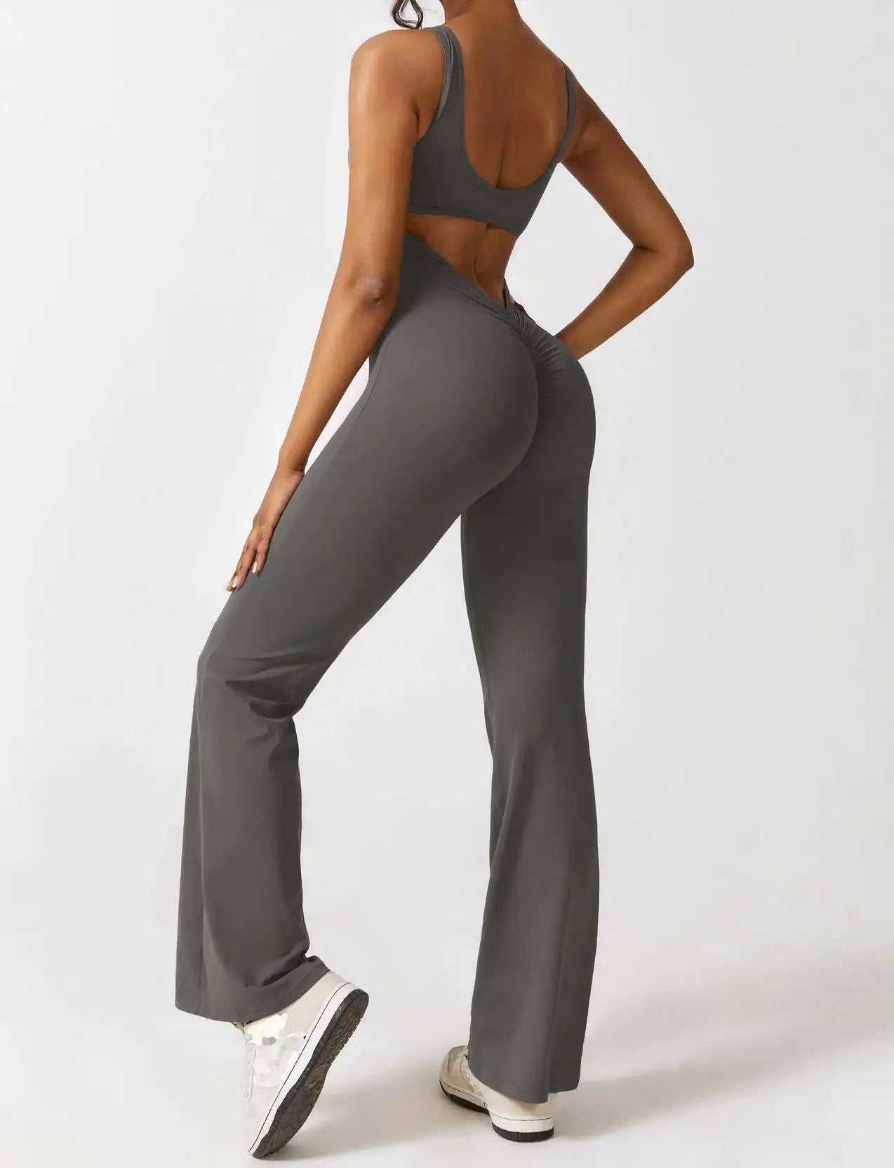 Damen Jumpsuit Racerback Dehnbar Elegant