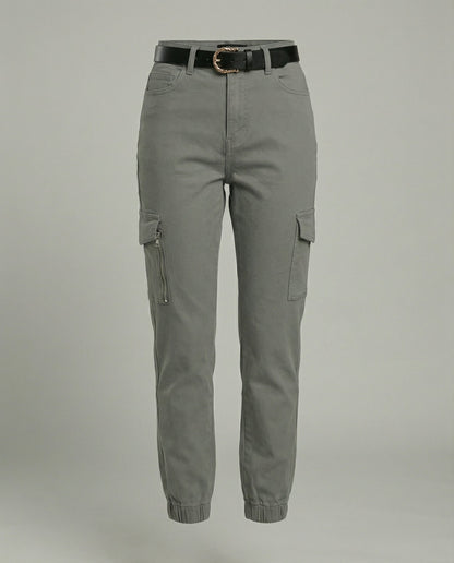 Damen Cargo Jeans Komfortbein