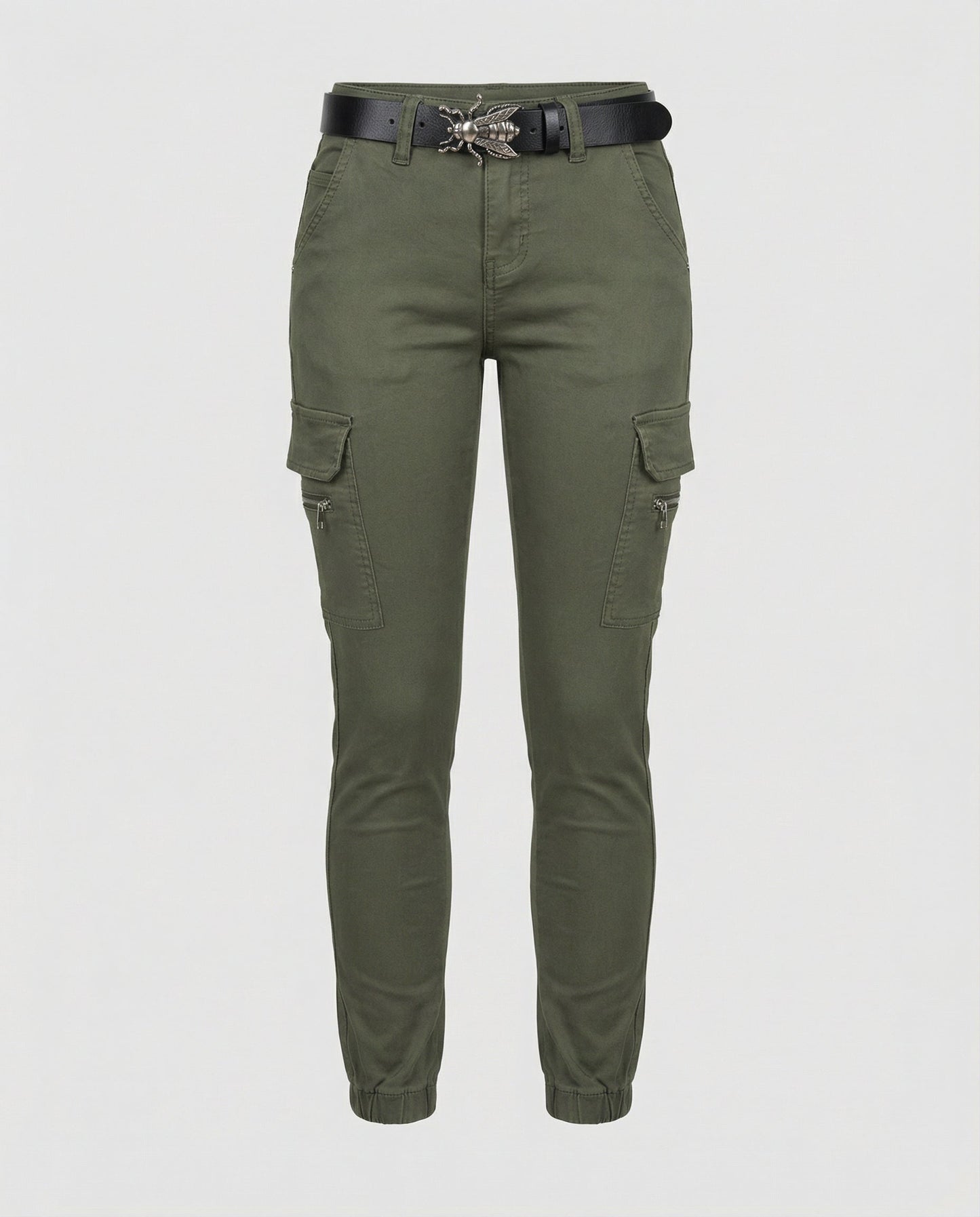 Damen Cargo-Jeans Komfort Baumwolle