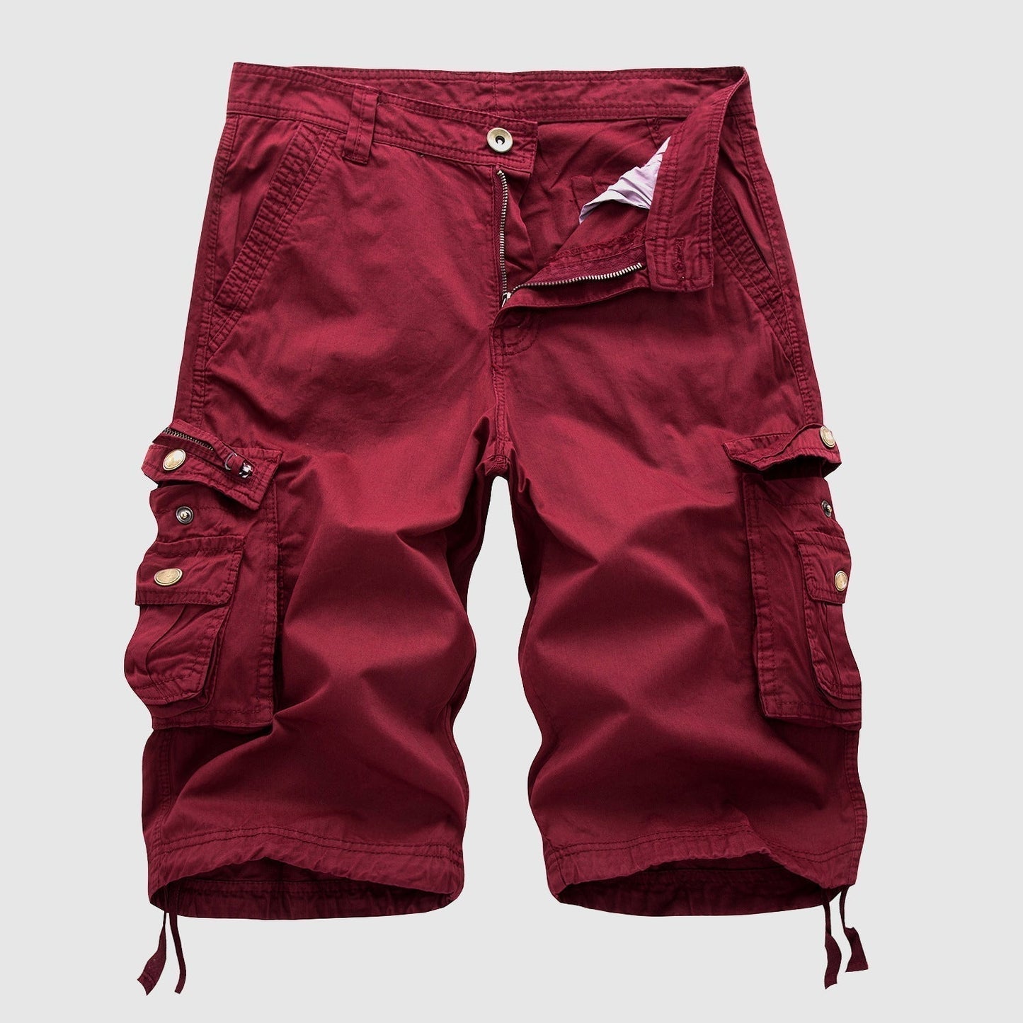 Herren Cargo Shorts Vintage-Stil Mehrere Taschen