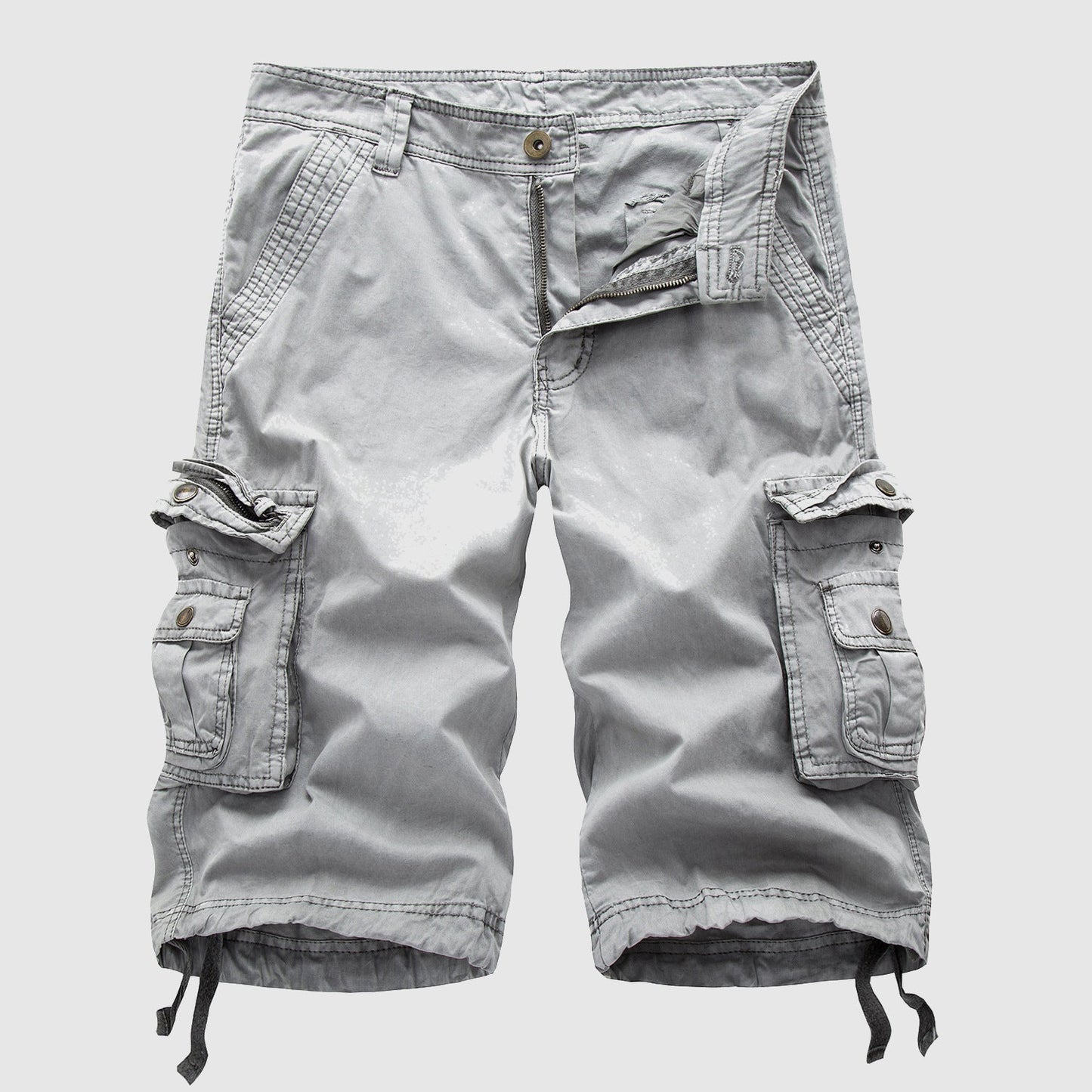 Herren Cargo Shorts Vintage-Stil Mehrere Taschen