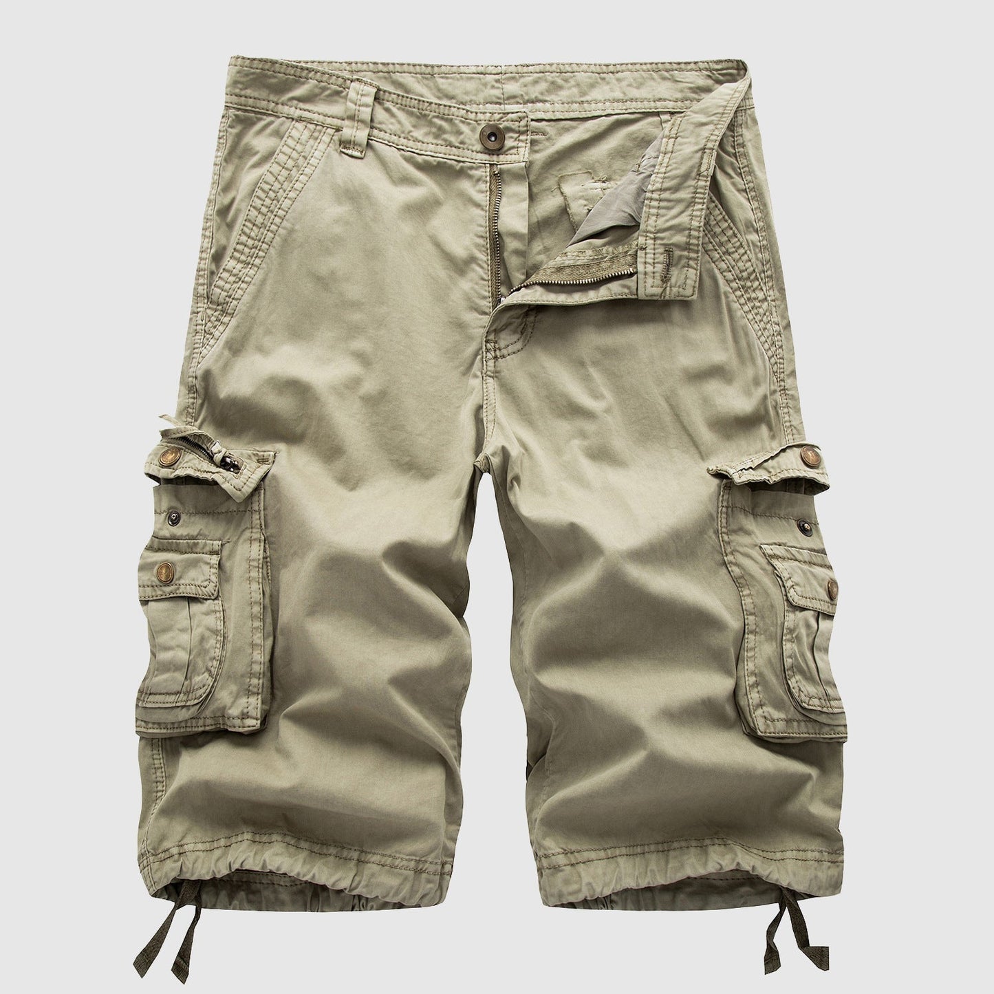 Herren Cargo Shorts Vintage-Stil Mehrere Taschen - Norvielle