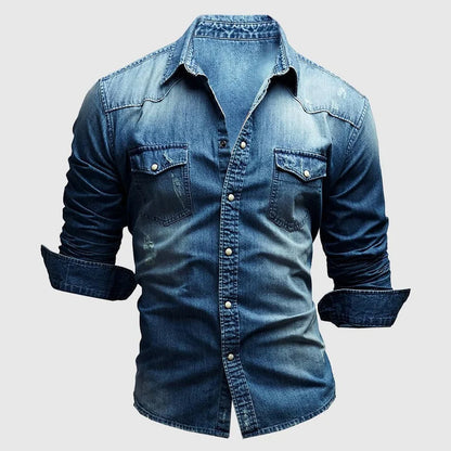 Damen Denim-Hemd Lässig
