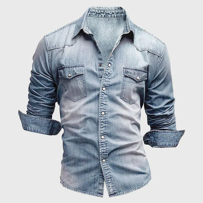 Damen Denim-Hemd Lässig