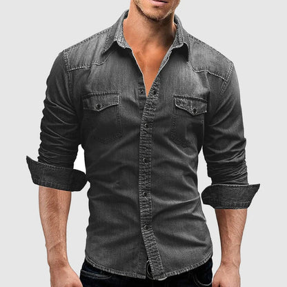 Damen Denim-Hemd Lässig