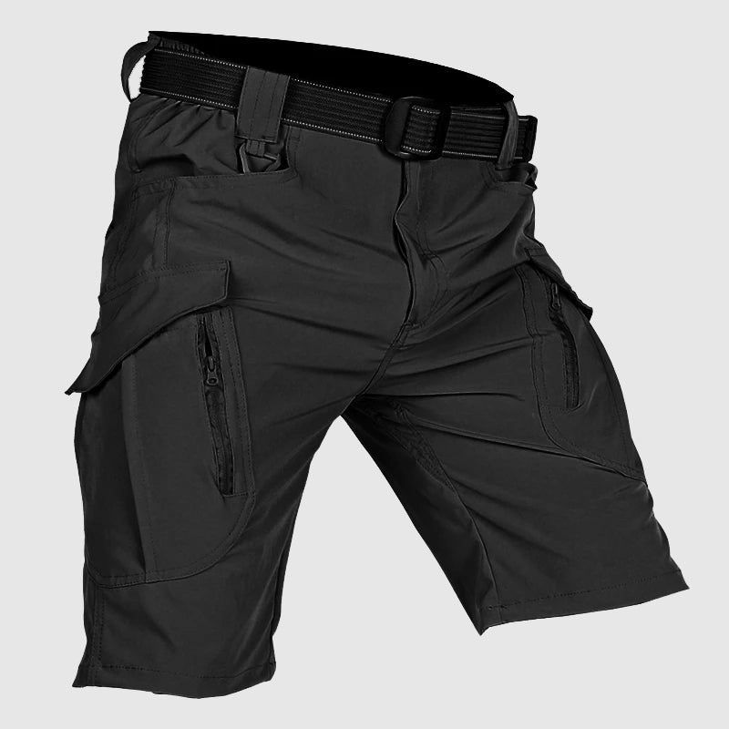 Herren Tactical Cargo Shorts Gürtel Reißverschluss Mehrere Taschen
