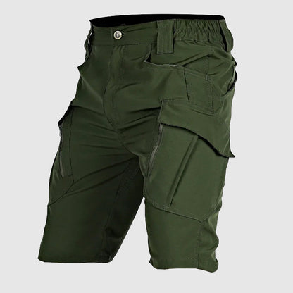 Herren Tactical Cargo Shorts Gürtel Reißverschluss Mehrere Taschen