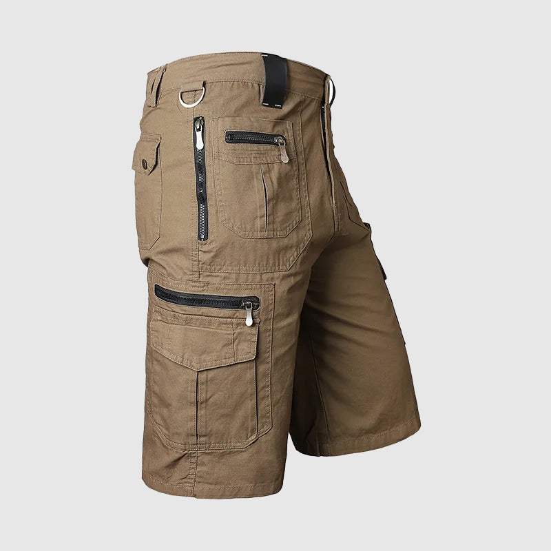 Herren Cargo-Shorts Multi-Taschen Reißverschluss