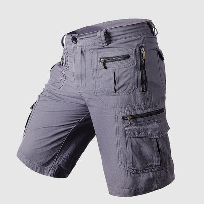 Herren Cargo-Shorts Reißverschluss Tasche Utility-Style Beinlinge
