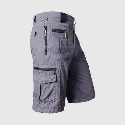 Herren Cargo-Shorts Multi-Taschen Reißverschluss
