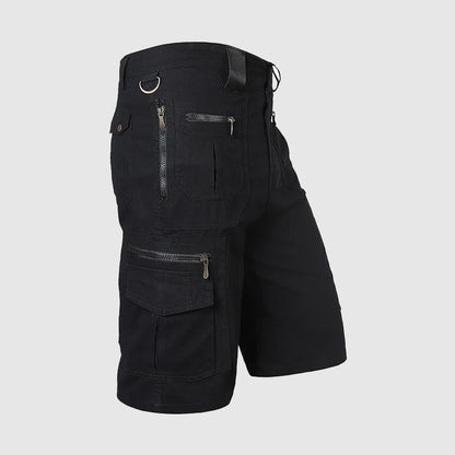 Herren Cargo-Shorts Multi-Taschen Reißverschluss