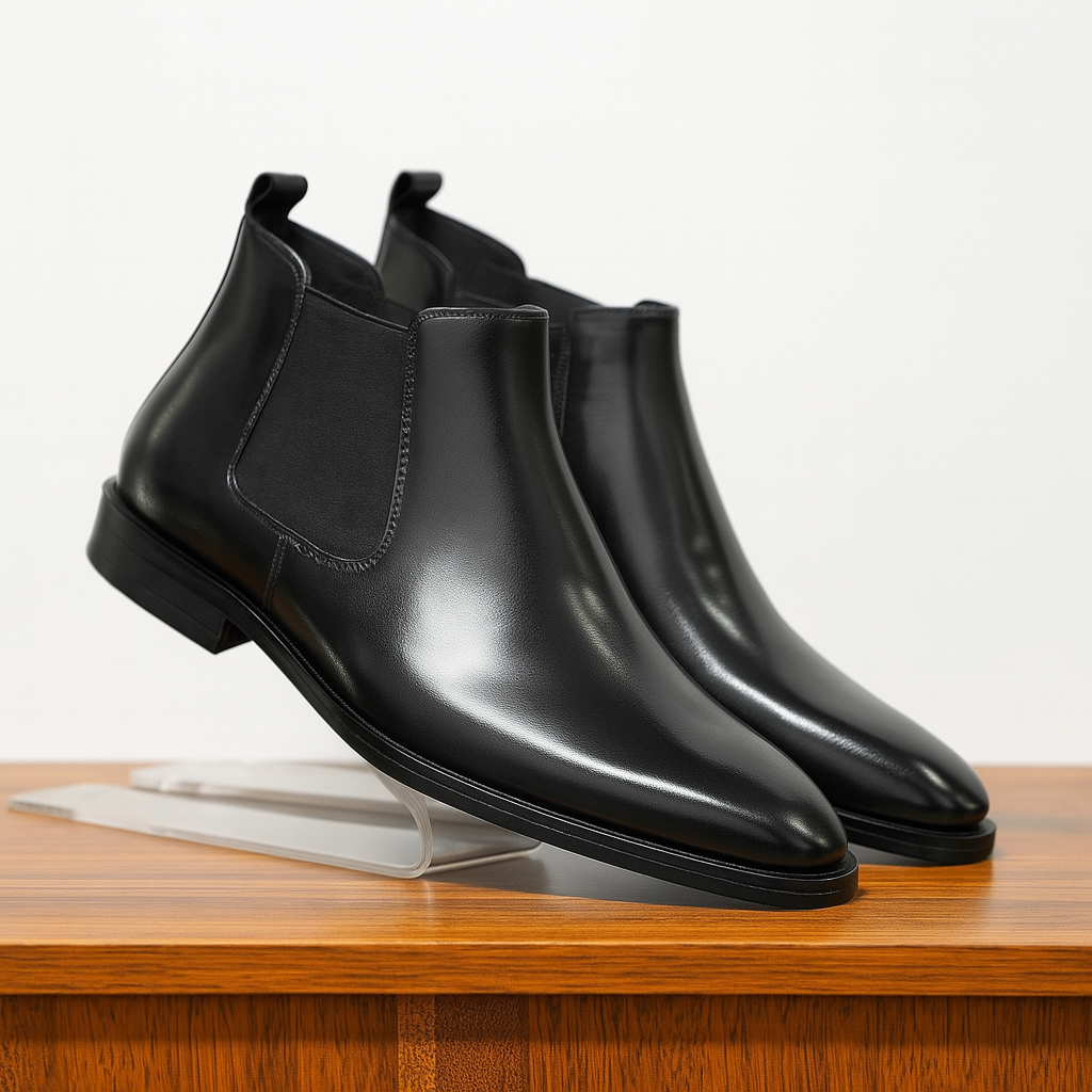 Herren Stiefeletten Schlanke Form Seitlichefer Einstieg