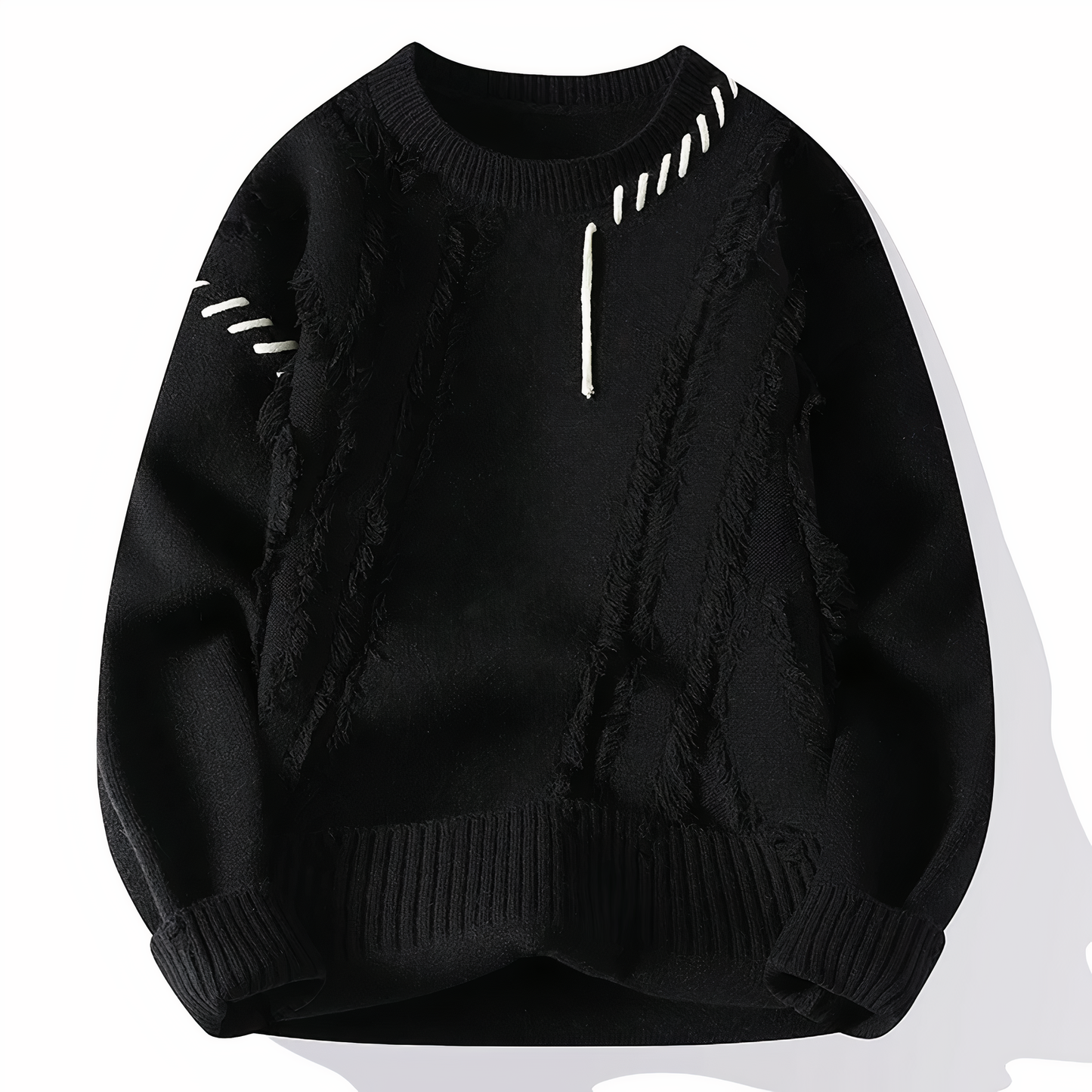 Norvielle Damen Patchwork Pullover Bunt