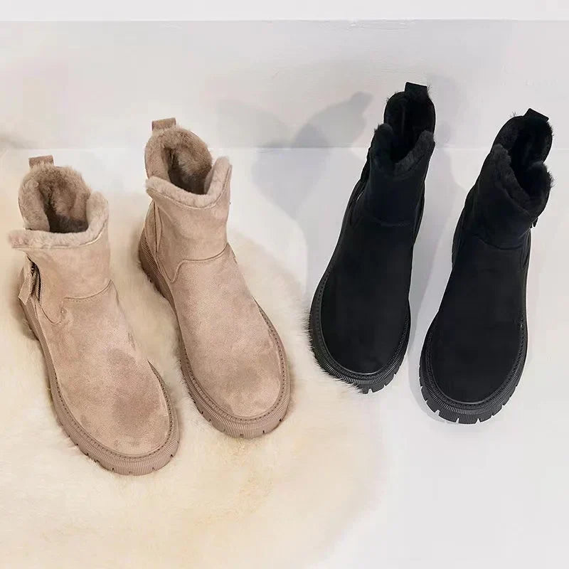 Damen Winterstiefel Mittelhohes Modell Rutschfestes Profil