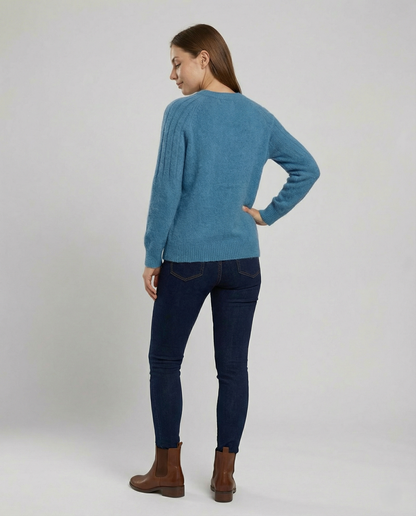 Damen Strickpullover Flauschig