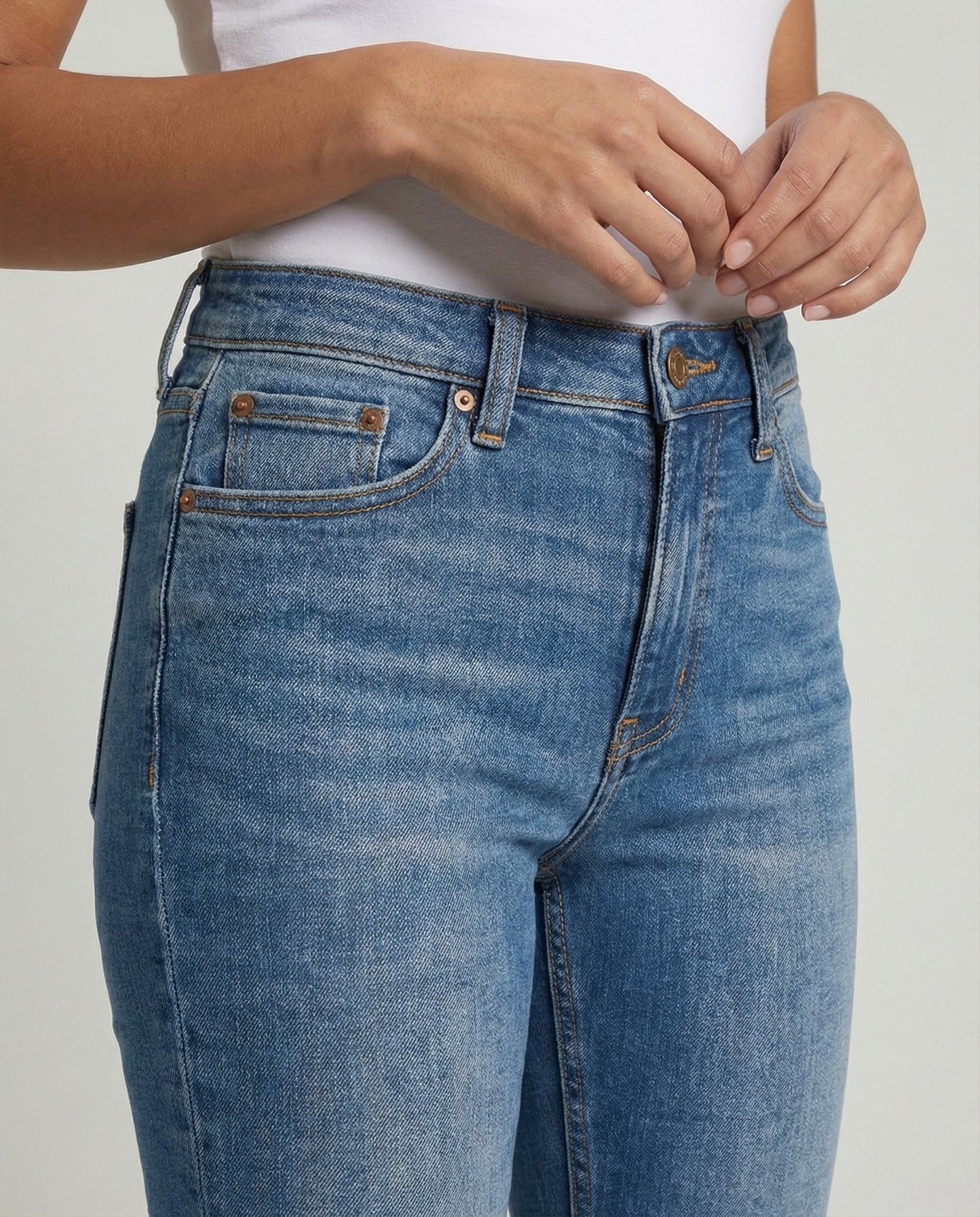 Damen Formende Jeans Bauchkontrolle