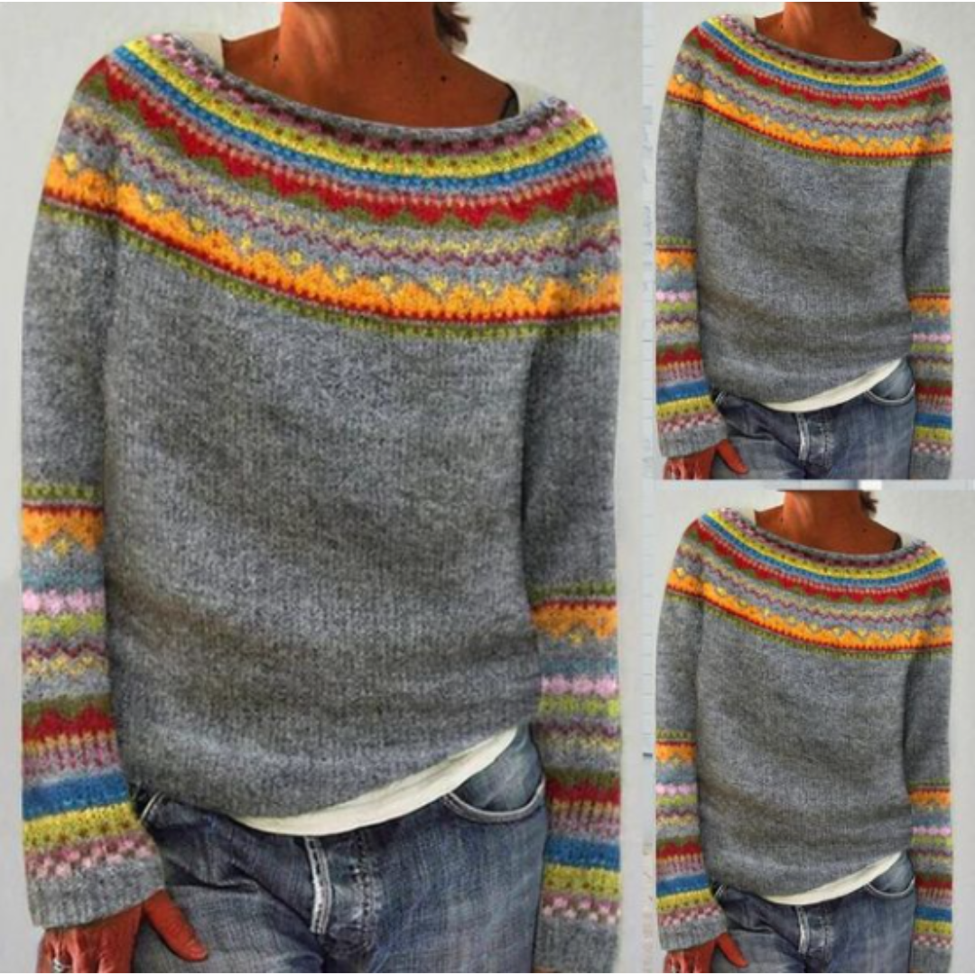 Damen Strickpullover Kurz Grob