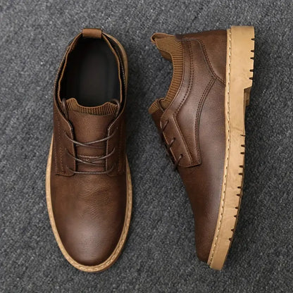 Derby-Schuhe | Schnürschuhe | Alltagsschuhe | Lederschuhe | Herrenschuhe-Braun-UK 5.5 / EU 39-Chaps Herrenmode