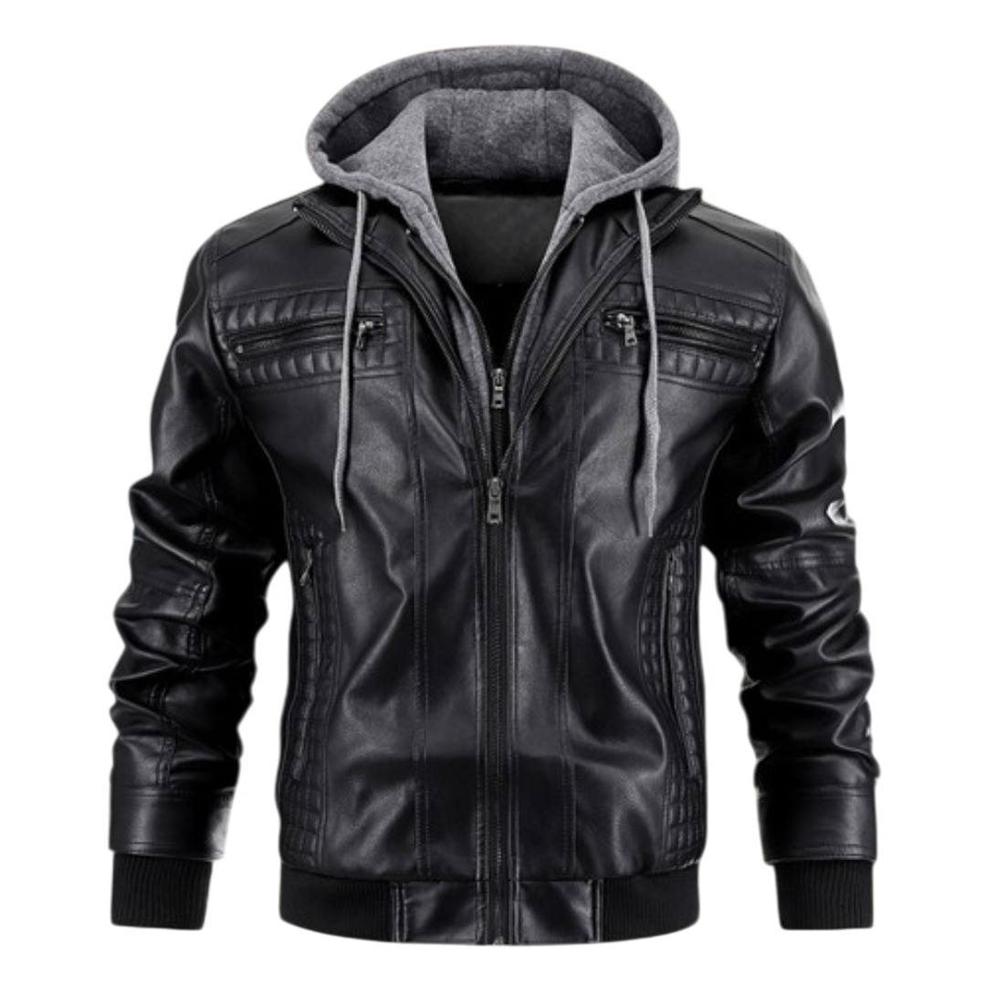 Herren Winterjacke Elegantes Design Schwarz - Norvielle