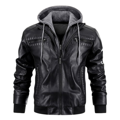 Herren Winterjacke Elegantes Design Schwarz - Norvielle