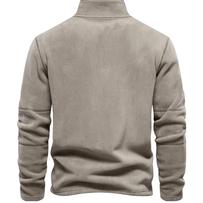 Herren Strickpullover Warm Gefüttert Stehkragen