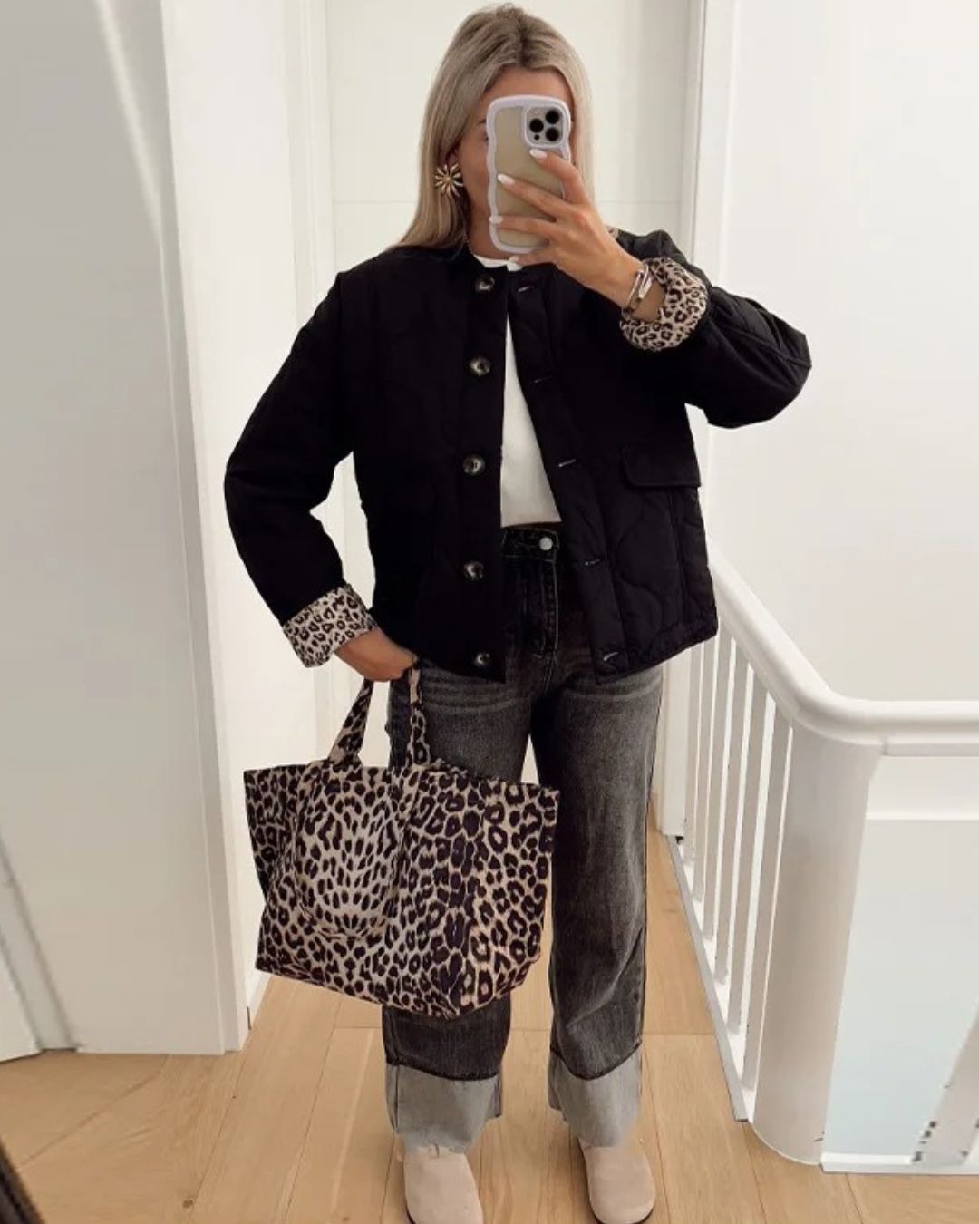 Norvielle Damen Leopardenjacke
