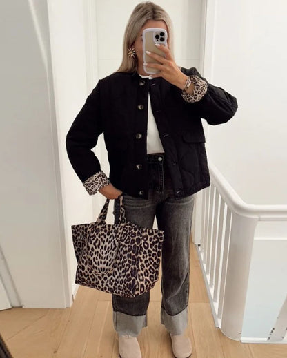 Norvielle Damen Leopardenjacke