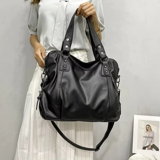 Amara Damen Schultertasche Veganleder Groß - Norvielle