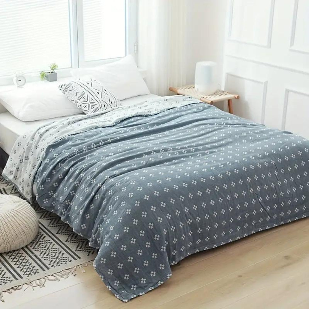 Baumwolldecke Komfort Decke Weich Grau - Norvielle