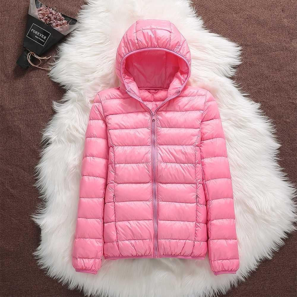 Norvielle Damen Daunenjacke Kapuze