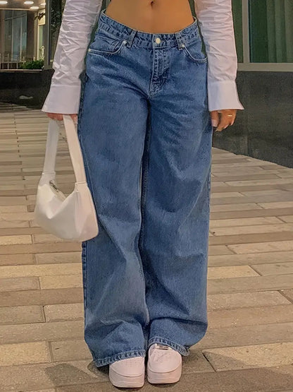 e Baggy Jeans 90er Style Weite Passform