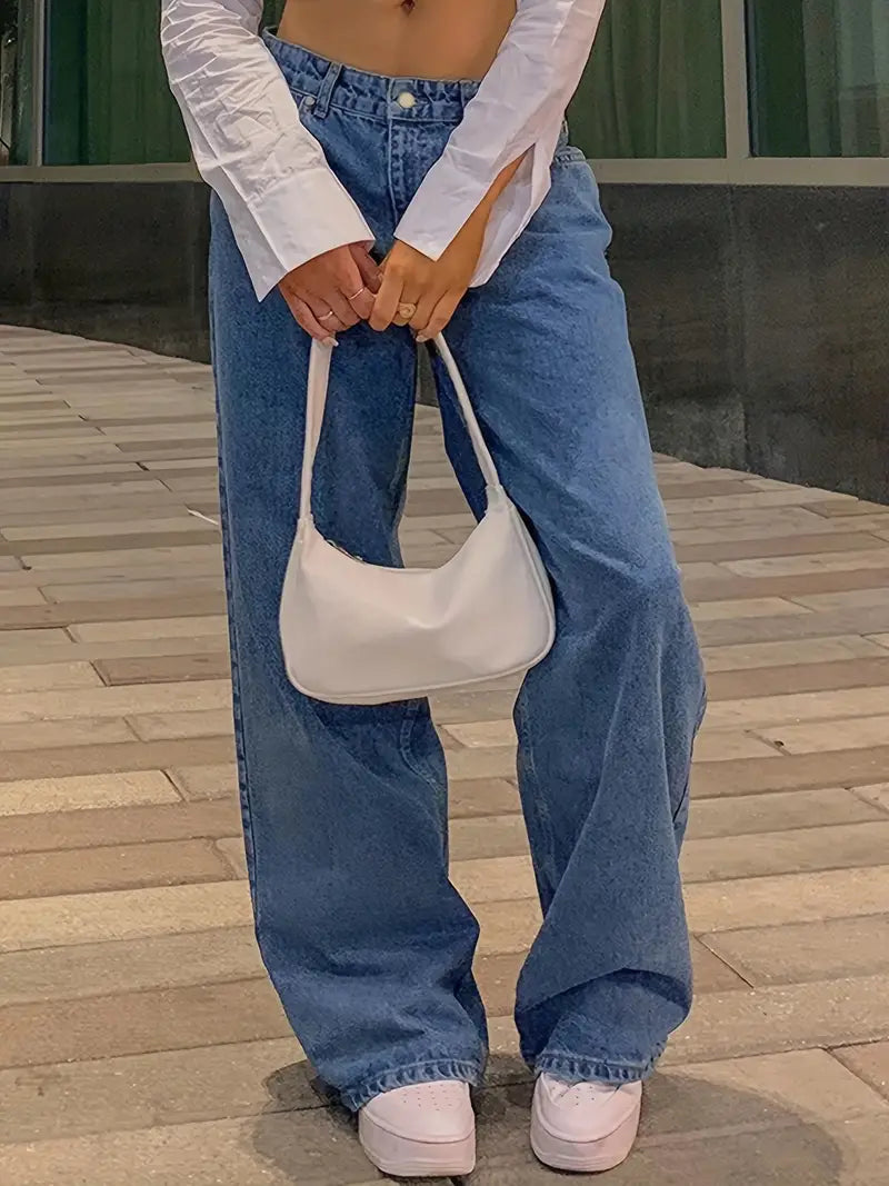 e Baggy Jeans 90er Style Weite Passform
