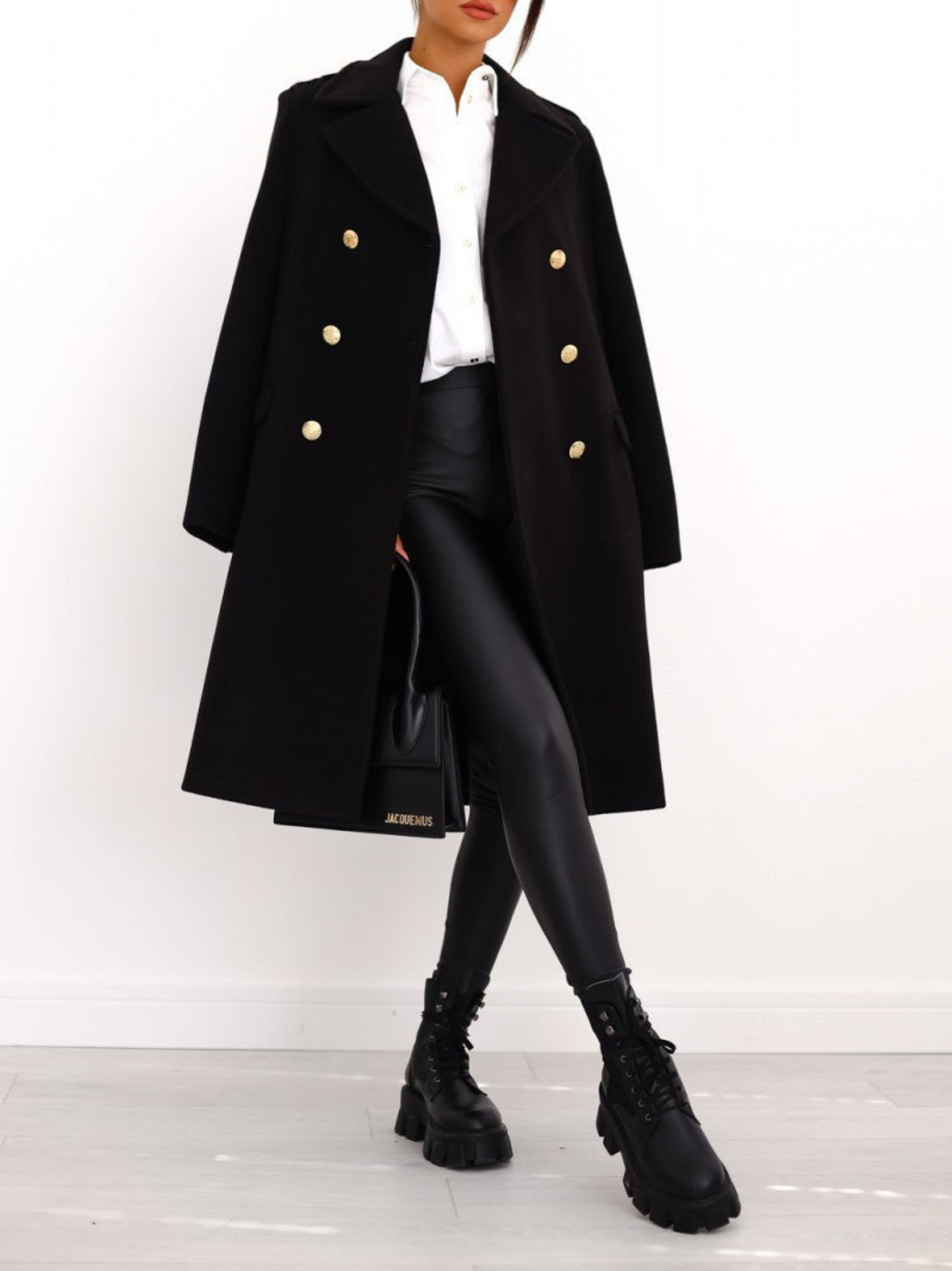 Norvielle Damen Doppelreiher-Mantel Winter