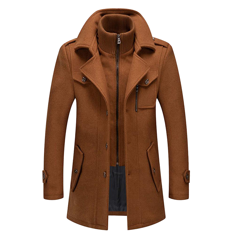 Herren Doppelreißverschlussjacke Regular Fit