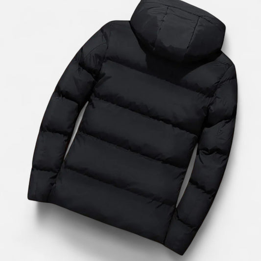 Herren Daunenjacke Gesteppt Schwarz Winter - Norvielle